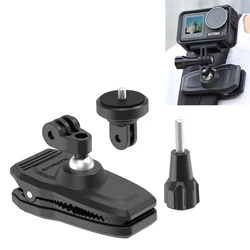 For Insta360 GO 3 3S DJI Action 5 4 3 360 Rotation Magnetic Backpack Clip Clamp Mount for GoPro Hero 13 12 11 10 9 8 Accessories