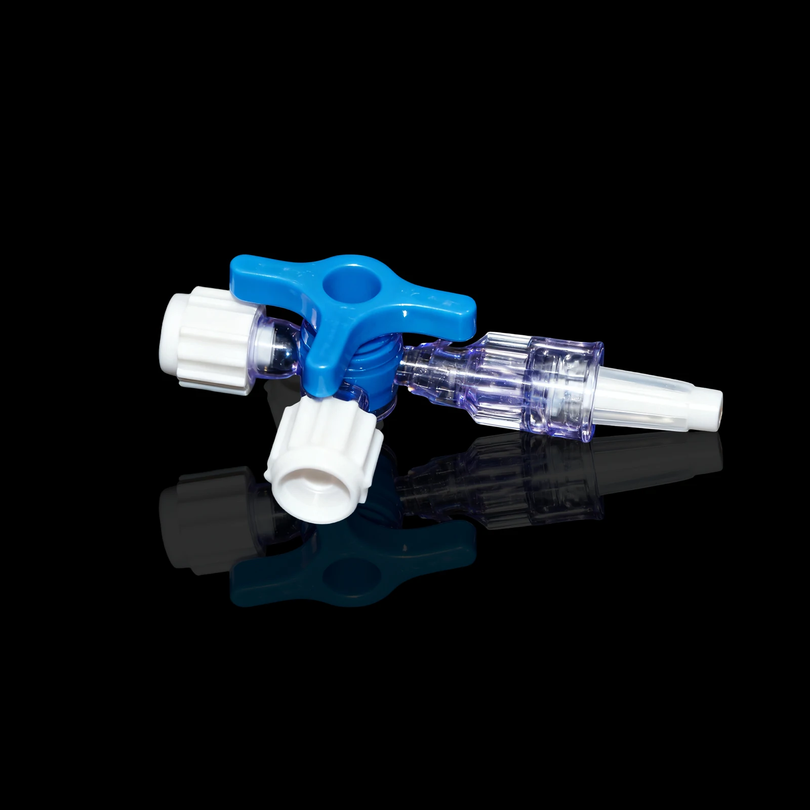 200pcs 3-way Stopcocks with Luer Cap, for Catheter Connection, Luer Three-Way Tee Valve, for Medical and Laboratory Use.