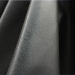 Black PU Leather Fabric for Car Decoration Clothing Bag Stage Background Designer Handmade Diy Sewing Material Cloth