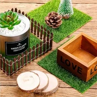 1PC Mini Artificial Lawn Grass Terrariums DIY Micro Landscape Decoration Fake Moss Bonsai Miniatures Garden Ornament 2