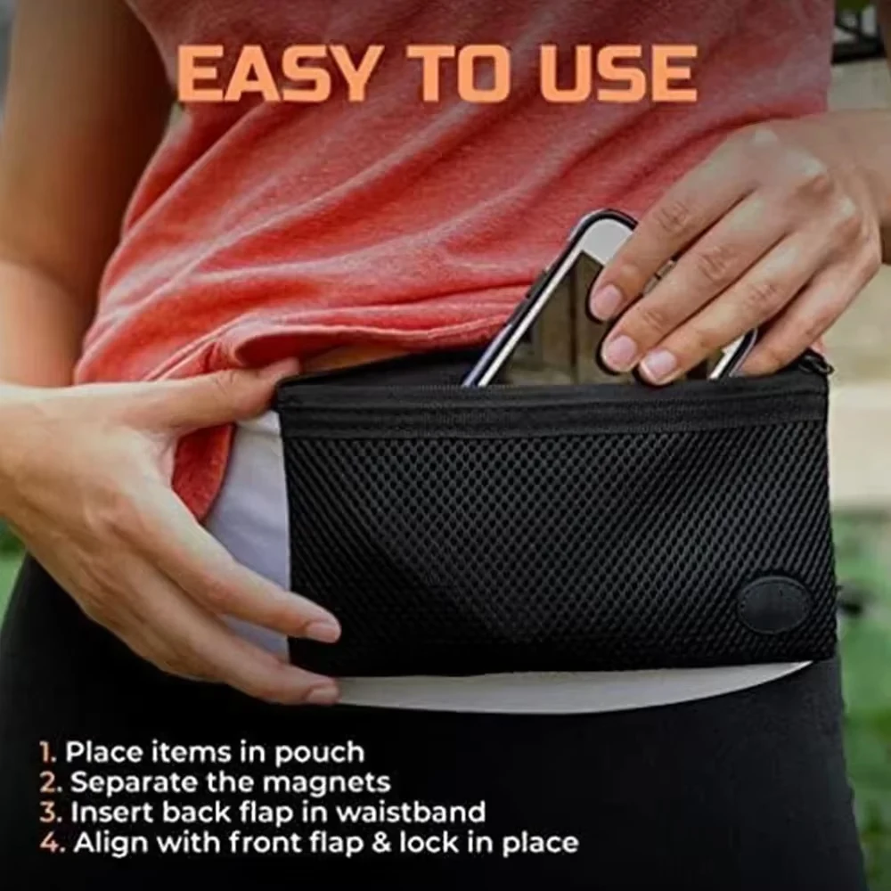 AliExpress Running Fanny Pack - Waterproof Magnetic Sealing Waist Bag for Running, Walking, and Travel