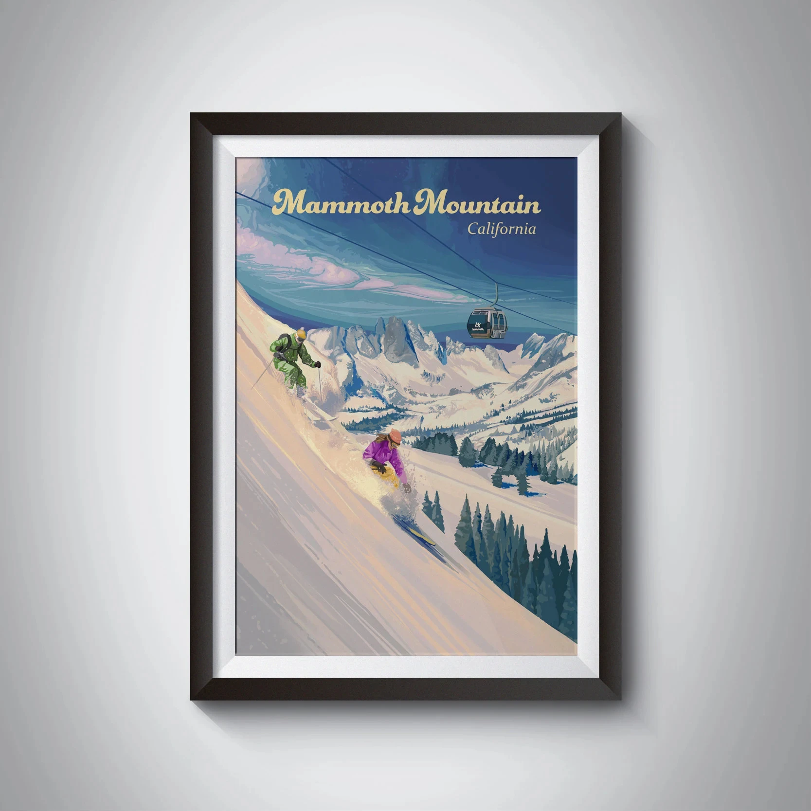 Saalbach Ski Resort Poster, Vintage Skiing Print, Skicircus Wall Art Ski Poster, Ski Lift Print, Salzburg, Snowboarding Gift
