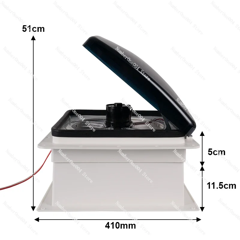 Exhaust Fan 12V Motor Caravan Trailer Manual Ventilator Rainproof Insect-Proof Waterproof Bathroom Ventilating Fan Days