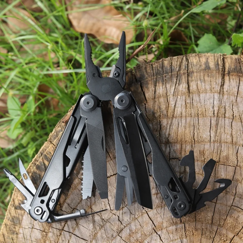 BHBT 15 In 1 EDC Multi Tool Pliers Folding Knife Tactical Hoxagon Wrench Saw Pocket Camping Survival Multitool Hand Tools