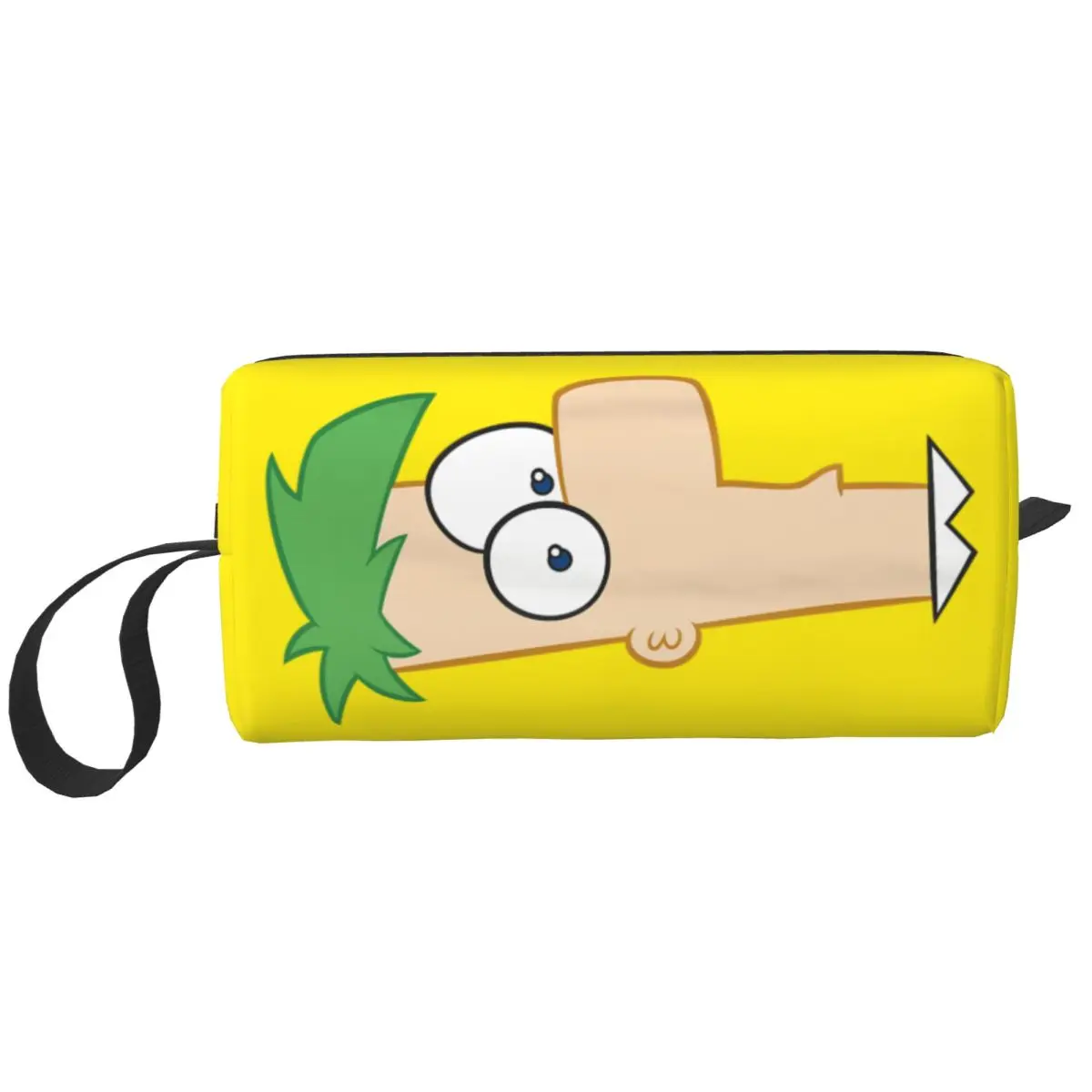

Custom Phineas And Ferb Large Ferb Face Cosmetic Bag Women Fashion Big Capacity Makeup Case Beauty Storage Toiletry Bags