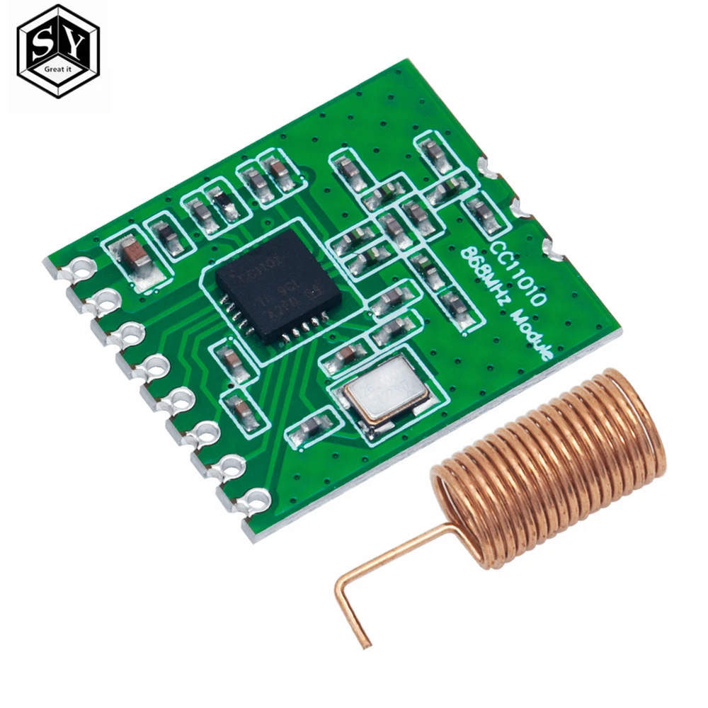 CC1101 Wireless Module Long Distance Transmission Antenna 868MHZ SPI Interface Low Power M115 For FSK GFSK ASK OOK MSK 64-byte