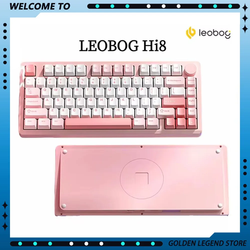 Leobog Hi8 Hot-Swap Aluminum Alloy Gaming Mechanical Keyboard Bluetooth Wireless 3-Mode Custom Gaming Keyboard Kit E-sports