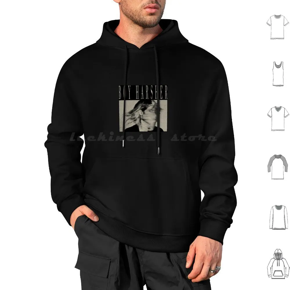 

Boy Harsher Hoodie cotton Long Sleeve Boy Harsher Harsher Music Group Jae Matthews Augustus Muller Dance Edm