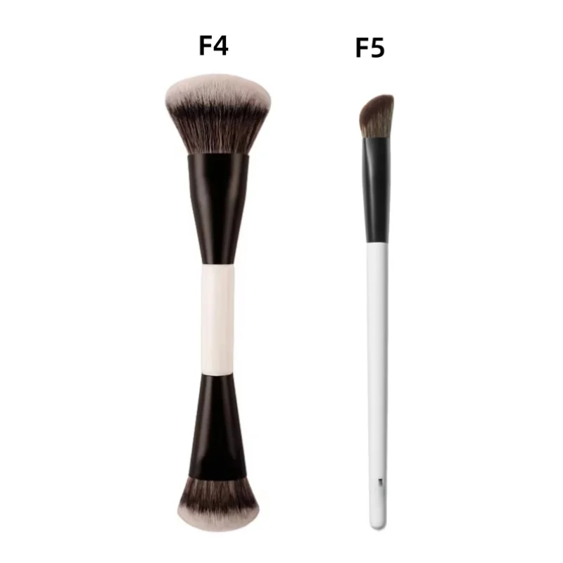 Dual-Ended Foundation Face Brush for Makeup Application