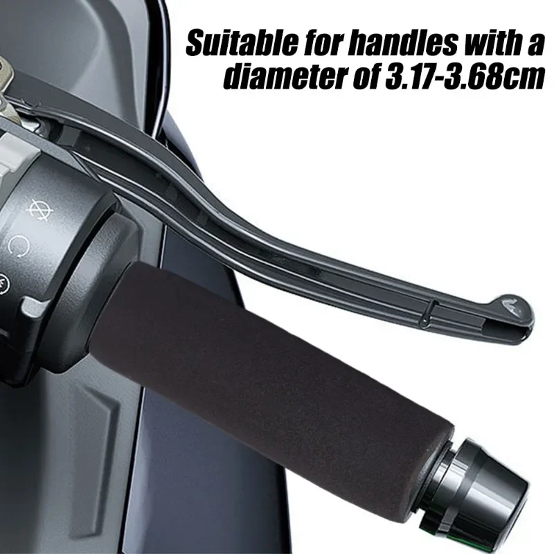 تعديل الدراجة النارية عدم الانزلاق الأسود رغوة غطاء مقبض المعدات المقاود القبضات الأكمام ل GS R 1200 1250 GS Adventure F650