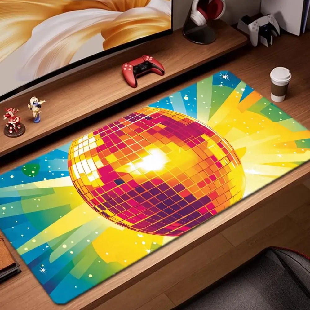 

disco ball Mouse Pad Game Accessories keyboard pad XXL large locking edge 900X400 mm table mat Gaming mousepad