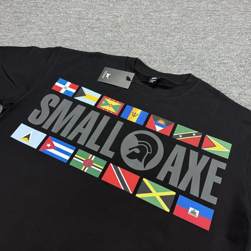 Summer Men Women All-match Patta Short Sleeve Real Photo Original Label Trend Loose Tops Tees PATTA T-shirts