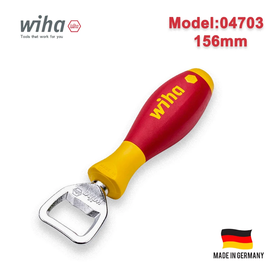 WIHA SoftFinish Bottle Opener with Screwdriver Handle Man\'s gift for Festival Made in Germany 04703