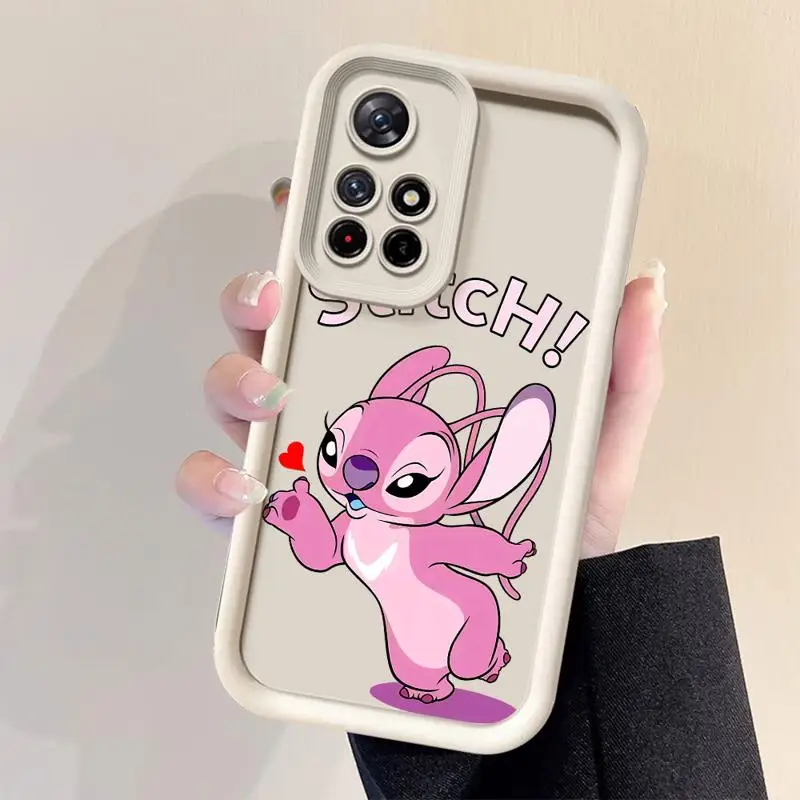 phone case for Redmi note 10 5g 13c 11 13 pro 12s 11promax 12 10s 12pro stpu funda waterproof casos Disney Mickey Stitch Angel