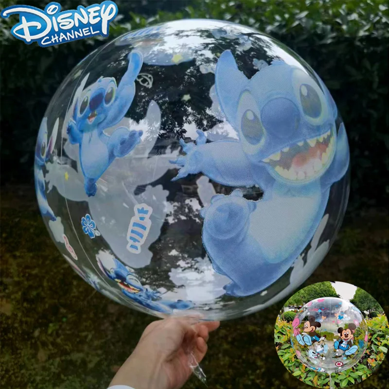 

Disney Stitch Clear Bob Balloon Kawaii Mickey Mouse Child Birthday Party Atmosphere Decoration Party Decoration Materials