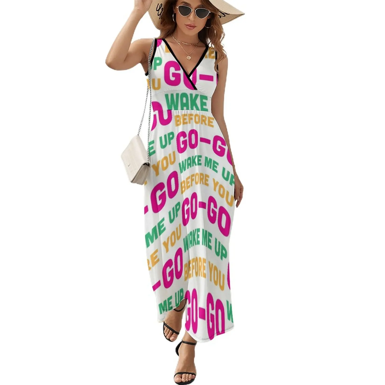 

Wake Me Up Before You Go Go Sleeveless Dress Women long dress dresses for official occasions