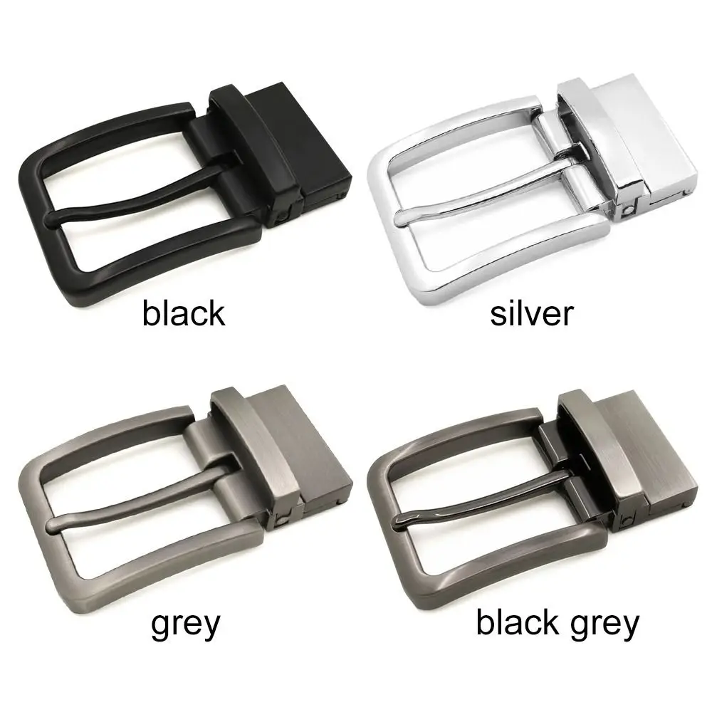 Rotatable Clip Buckle Men Metal Pin Belt Buckle for 2.8cm-3.4cm Wide Belt DIY Leather Craft Jeans Accessories