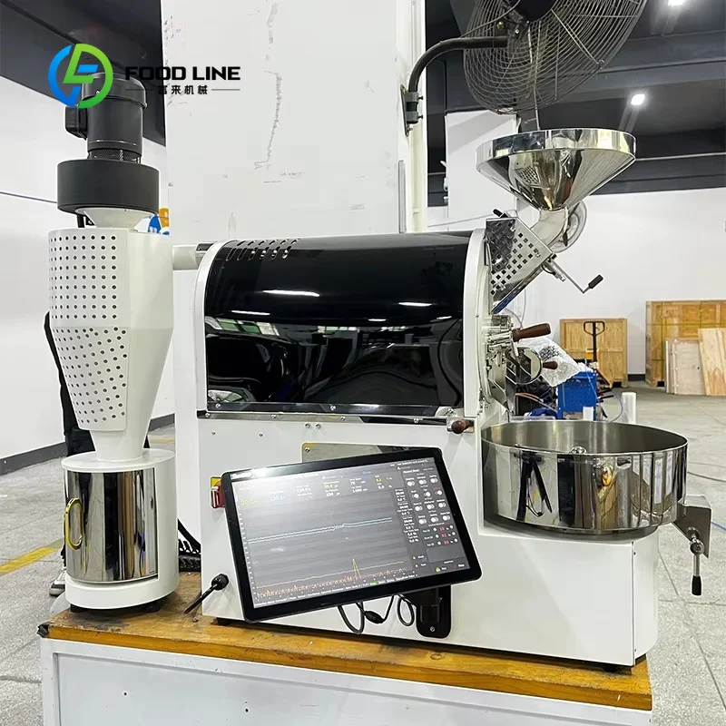 customized infrared roaster spoon baker programmable 300g‑1kg gas burner roasting machine for coffee test sample work