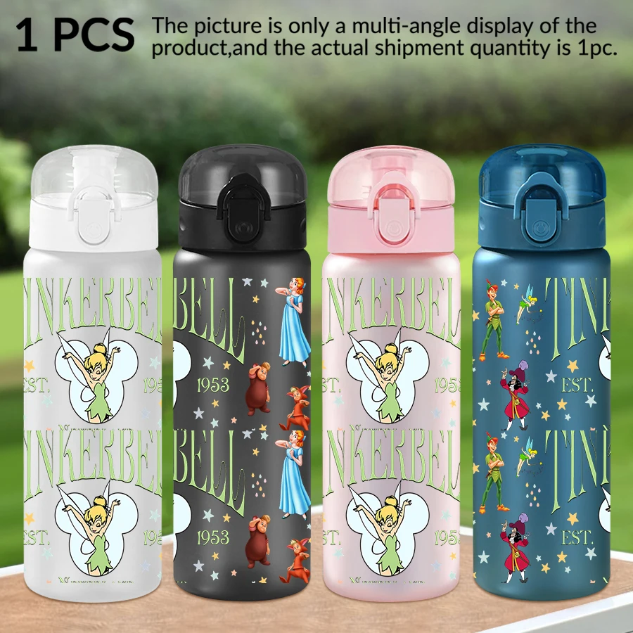 

1 шт., пластиковая бутылка для воды Disney Fairy Peter Pan, 26 унций, спортивная чашка для воды на открытом воздухе, подарок на день рождения/повернення домой