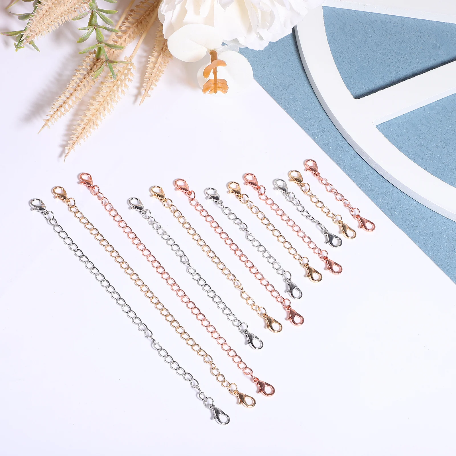 

12Pcs Jewelry Extender Chains Necklace Bracelet Extenders for DIY Jewelry Making Necklace Extender Chains Chain Extenders