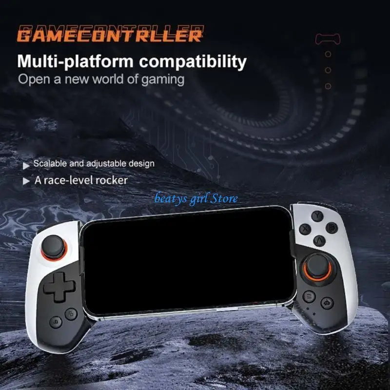 

C7AB JK03 Wireless Bluetooth-compatible Stretchable Game Controllers for Phone Gamepad Joysticks Retractable