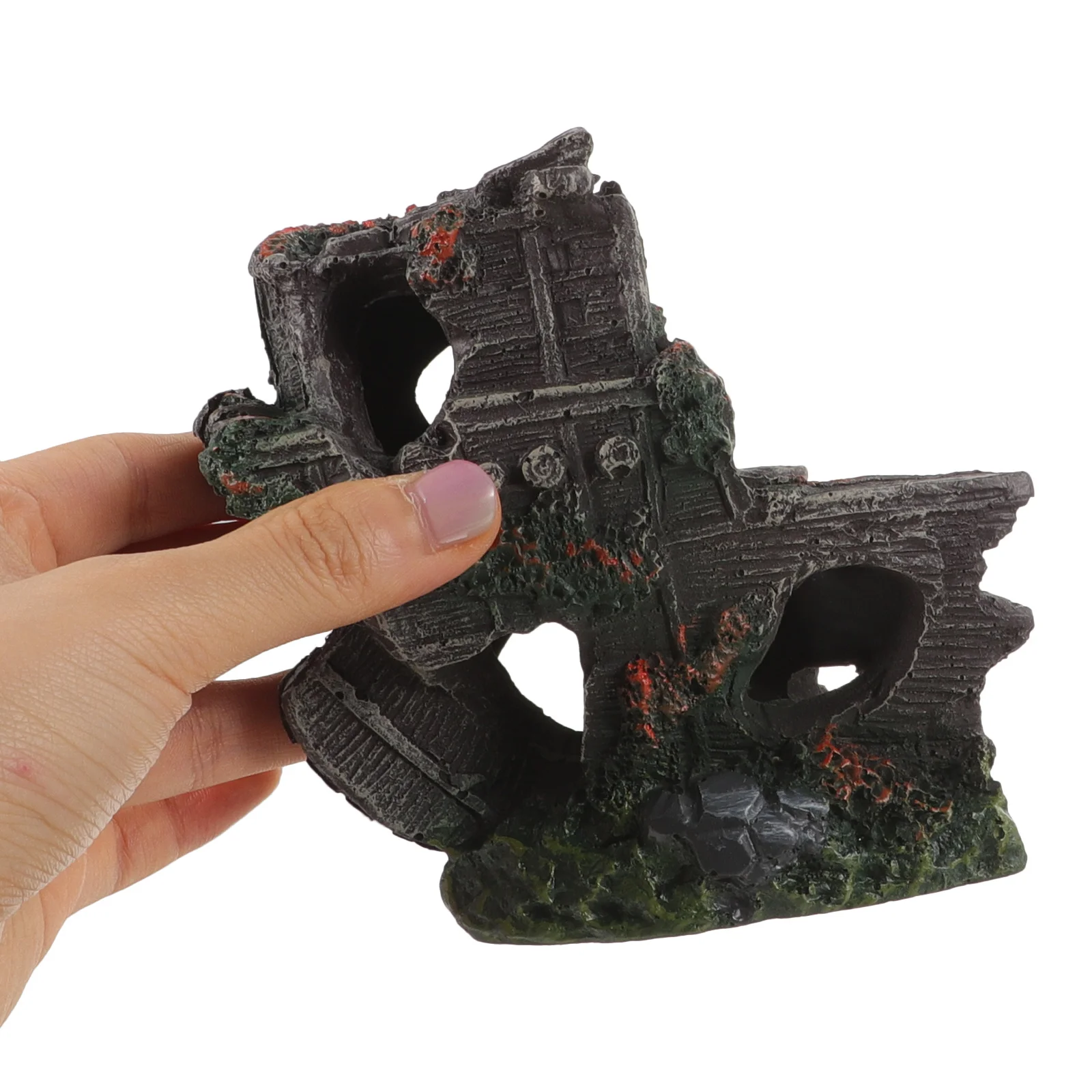 

Simulation Ship Resin Aquarium Adornment Fish Hiding Place Decorative Accessory Safe for Fresh Salt Water Aquarium Decoration