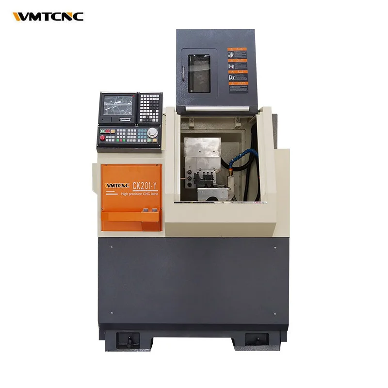 Hot Selg Automatic Small CK201-Y Flat Bed Cnc Lathe Hine For Sale