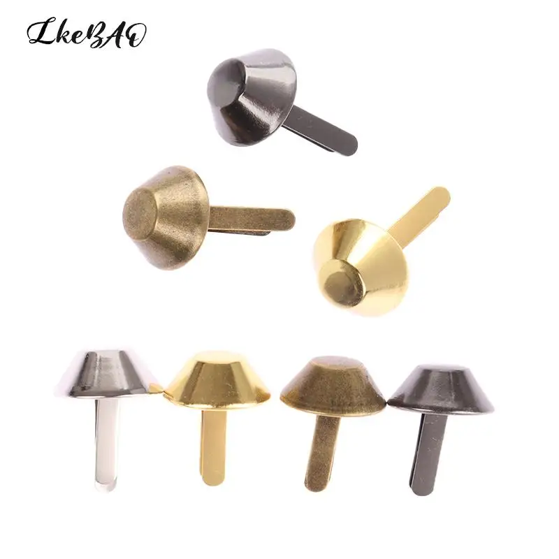 20pcs Purse Handbag Leather DIY Crafts Metal Feet Rivets Studs Pierced For Bag Accessories Luggage Hardware Accessories