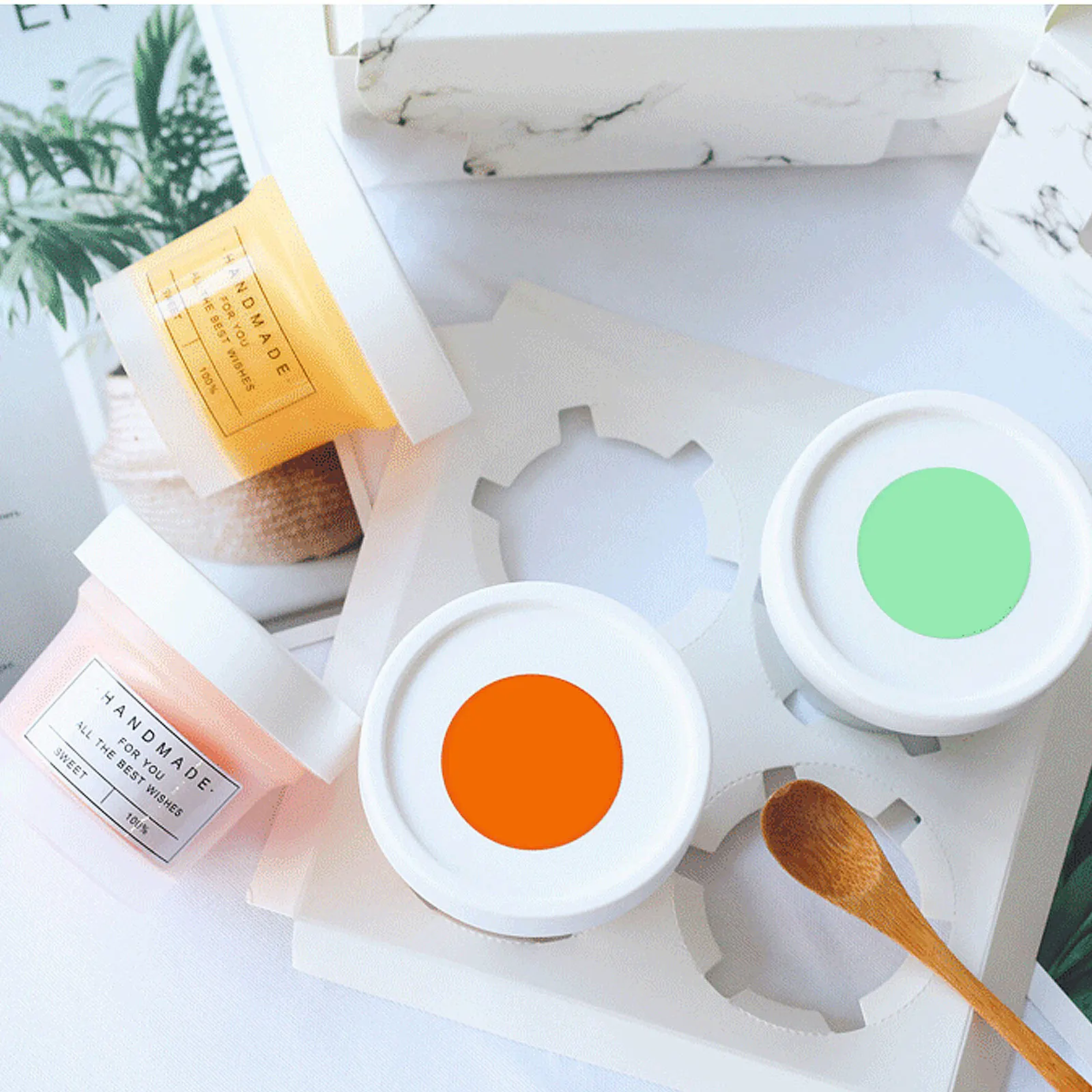 

20pcs 100Ml Disposable Pudding Cups White Dessert Containers Leak Proof Ice Cream Yogurt Jelly Mousse Cake Snack Holders Bakery