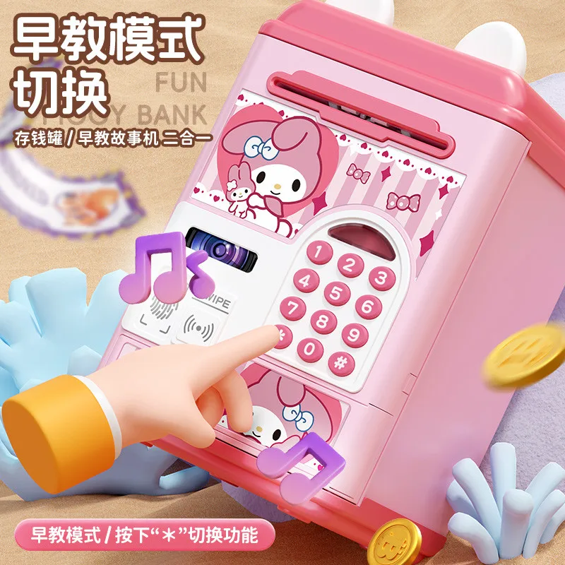 Disney's nieuwe vingerafdruk spaarpot voor meisjes Elsa Lotso Stitch wachtwoord multifunctionele spaarpot cartoon kinderspeelgoed cadeau