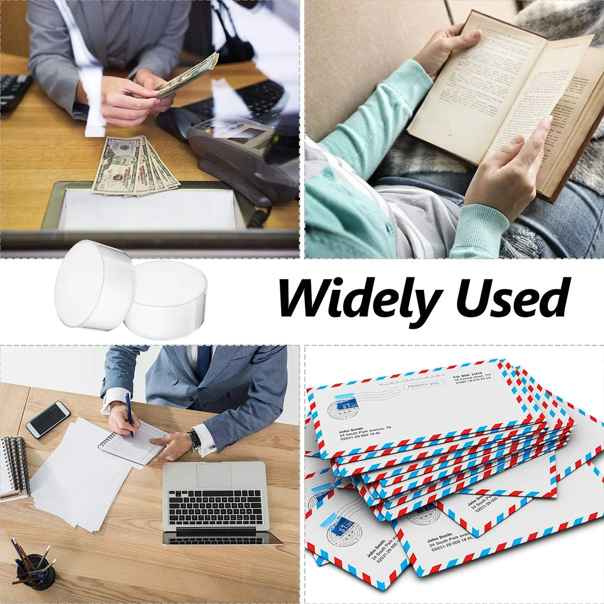 2 قطعة عد النقود الرطب إصبع مرطب البلاستيك الإسفنج كوب ل البنك تيلر أمين الصندوق العد أداة الرطب الإصبع #1