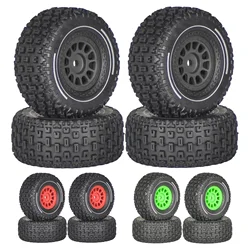 4pcs 65mm Rubber Tire Tyre 12mm Hex for Arrma 1/14 Mini MOJAVE GROM RC Car Upgrade Parts Accessories