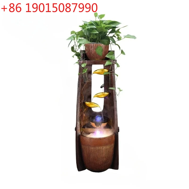 Living Room Circulation Water Fountain Hallway Waterscape Office Fortune Floor Ornaments