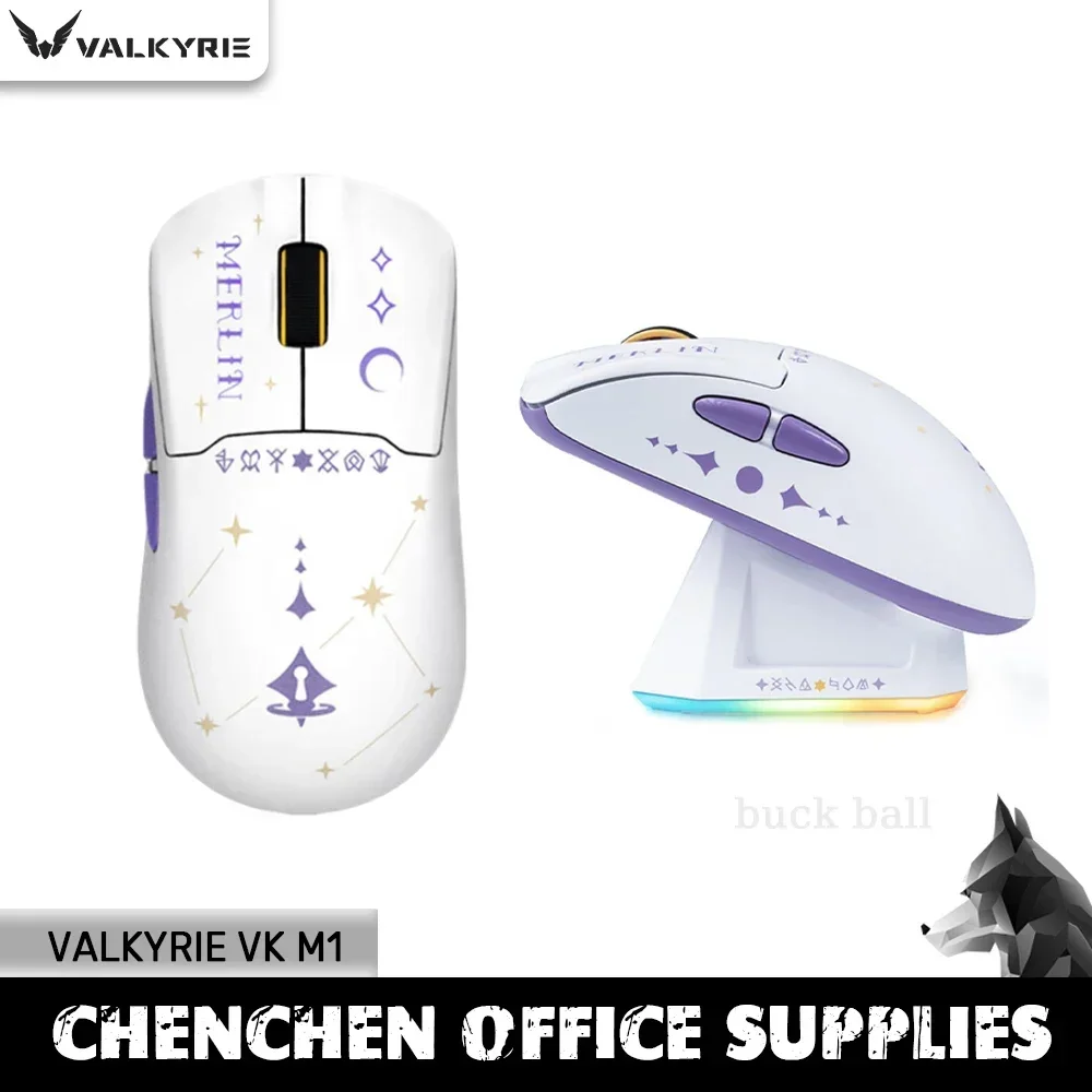 

Valkyrie M1 Gaming Mouse With 4k Charging Base 3 Mode 2.4g Wireless Bluetooth Mouse Lightweight Paw3395 Office Gaming Mouse Gift