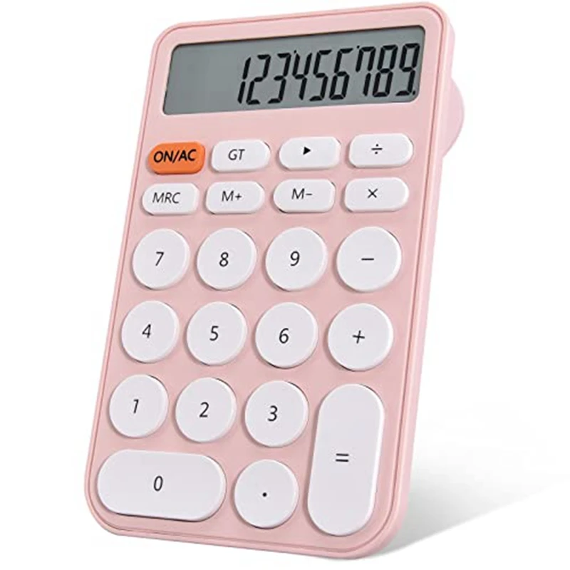 2 Pack Basic Calculator, Pocket Size Mini Calculators, 12 Digit Desktop Calculator For Office, School Students