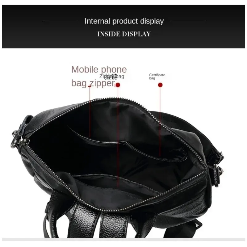 2Pcs Leathe Backpack for Women Anti-theft Bookbag Purse Fashion  Casual Large Shoulder Handbag Women PU Leather Backpack