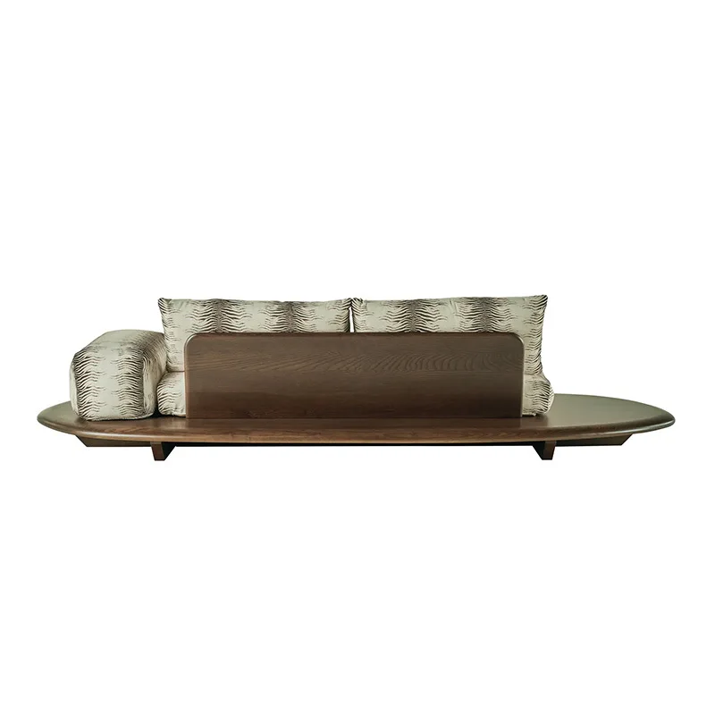 Solid wood furniture, living room high-end solid wood sofa