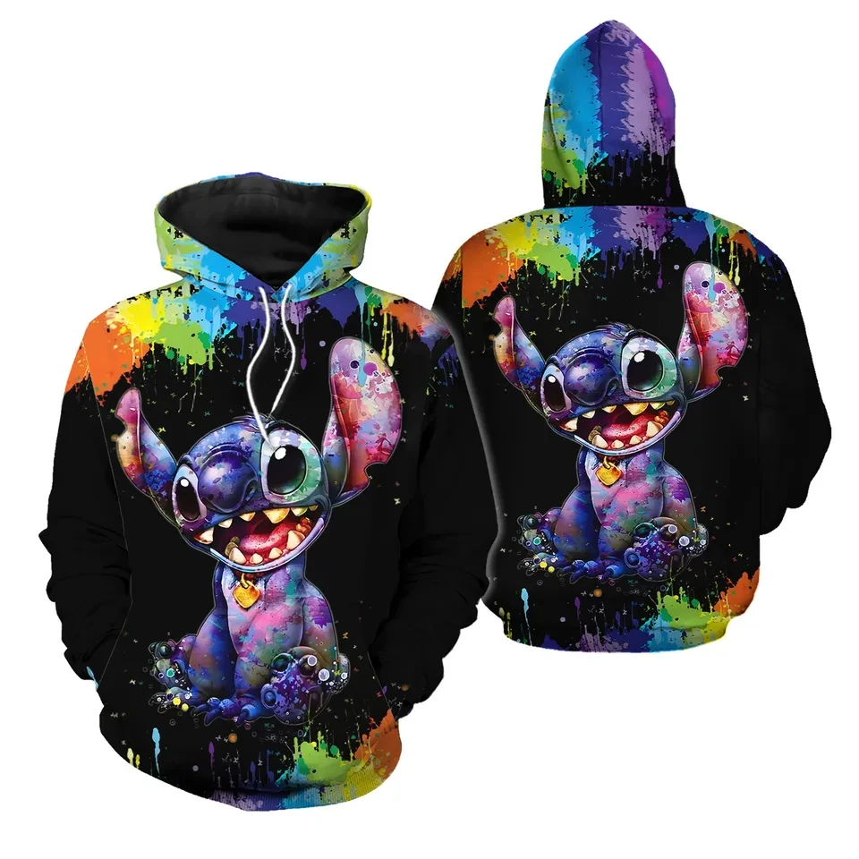 Lilo&Stitch New 3D Printed Hoodies Men's Casual Sweatshirts Women's Hoodies Harajuku Street Pullovers Kids' Hoodies Y2K Tops
