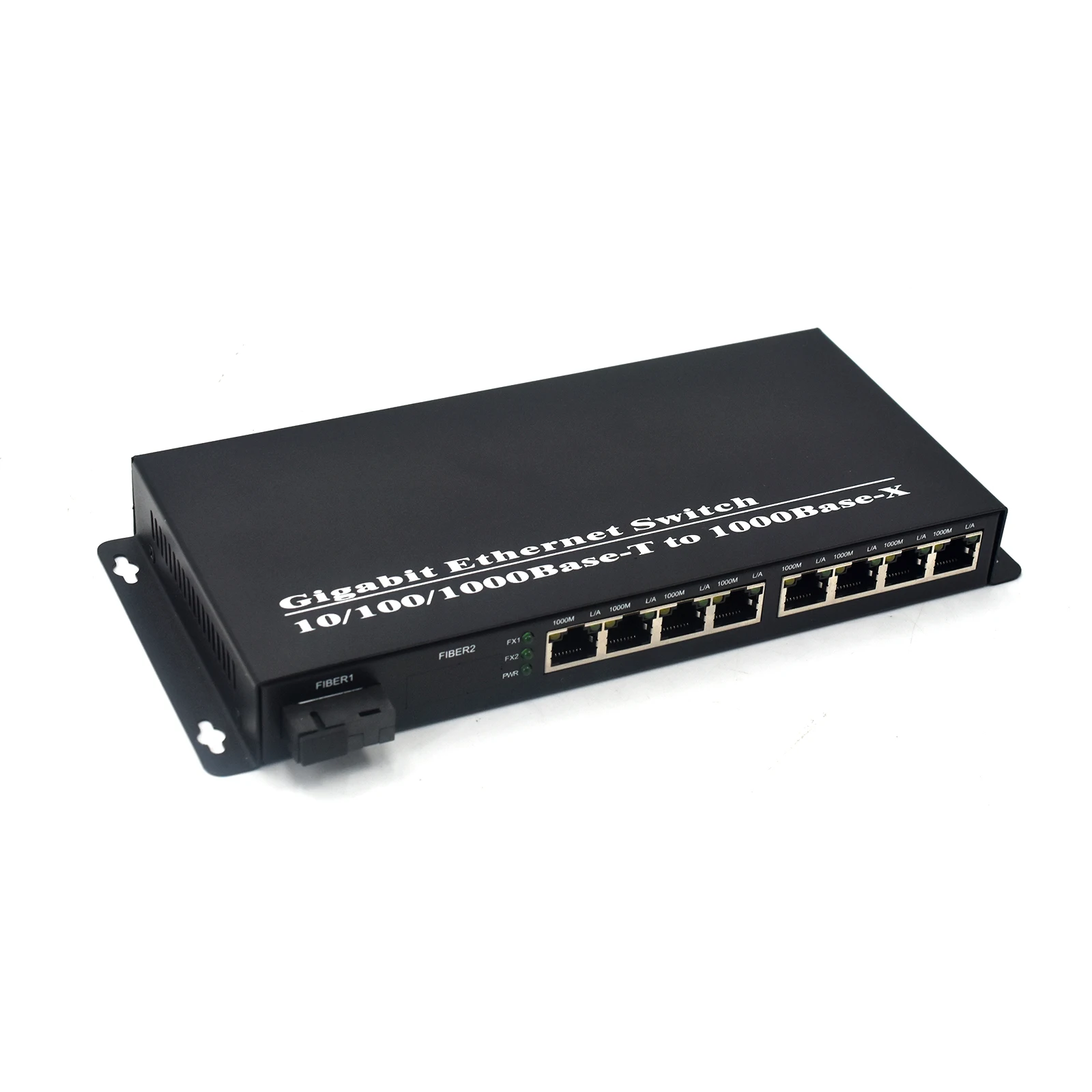 1000Mbps Unmanaged 8‑Port RJ45 Media Converter Switch 1 SC Port 1.25Gbps Desktop Wall Mount Long‑Distance Extension view 4