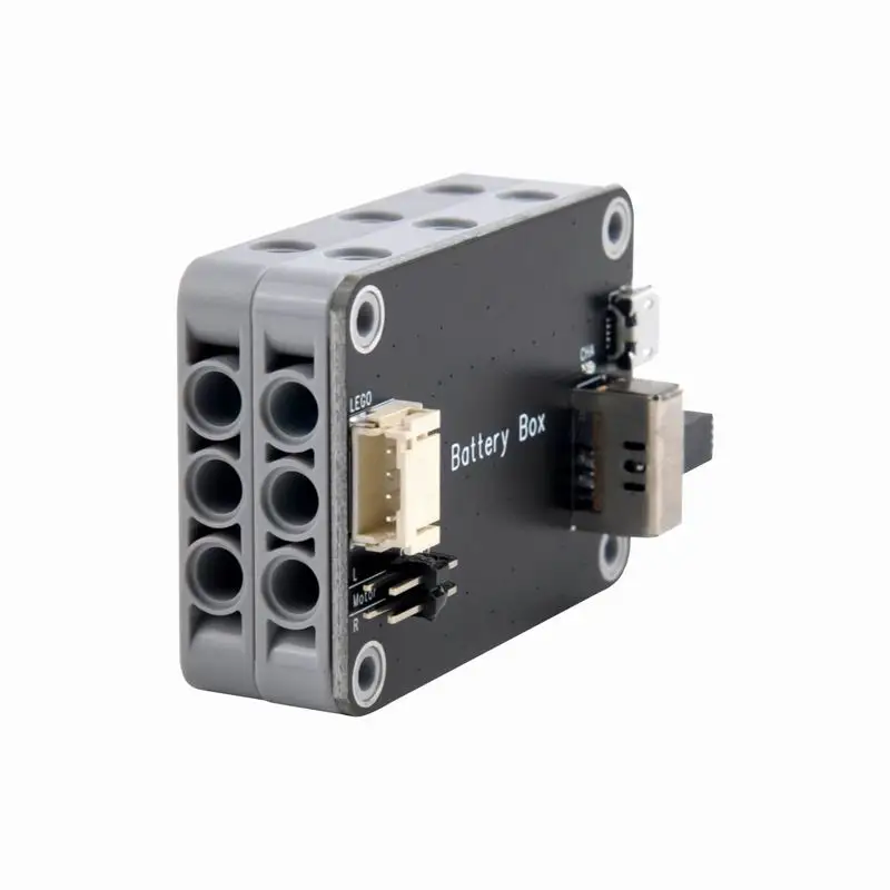 Caja de batería de 9V, soporte recargable MOC, salida de potencia del Motor M/L/XL, Control de avance/retroceso, Compatible con bloques de construcción Legoeds