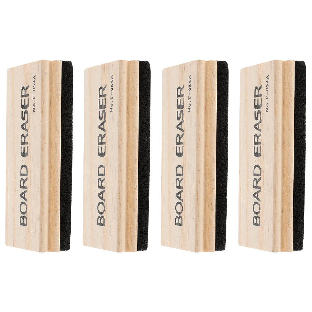 4 قطعة ممحاة السبورة الخشبية المصنوعة من الخيزران منظف السبورة للمنزل والمكتب والمدرسة يدوم طويلاً وسهل الاستخدام ممحاة السبورة #3