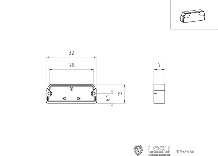 Fanali posteriori in plastica Lampade posteriori per 1/14 LESU A0020 Rimorchio idraulico Tamiyay RC Trattore Camion Giocattoli telecomandati Auto