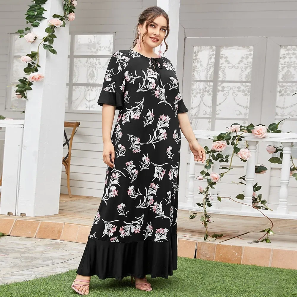 

Марокканское мусульманское платье Abaya, женское индийское яркое Abaya большого размера, Турция, Vestidos абайя в арабском стиле Дубай, лоскутное платье с принтом