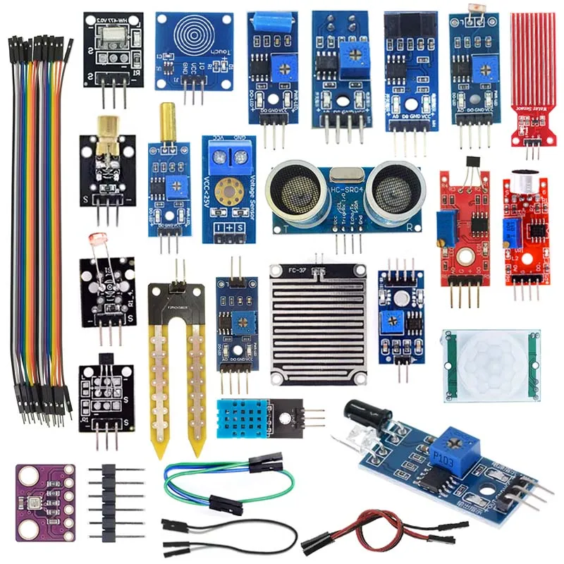 22-in-1 Sensors Module Kits for Arduino Raspberry Pi IoT Beginner Learning Starter Kit