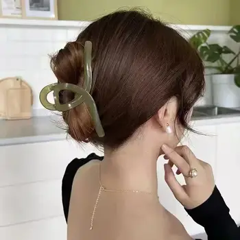 13cm plastové průhledné velké vlasové drápy, módní dámské oblečení, doplňky, pokrývky hlavy, sponky do vlasů, culíkové sponky do vlasů 10 nejlepší prodej velké sponky do vlasů - №4