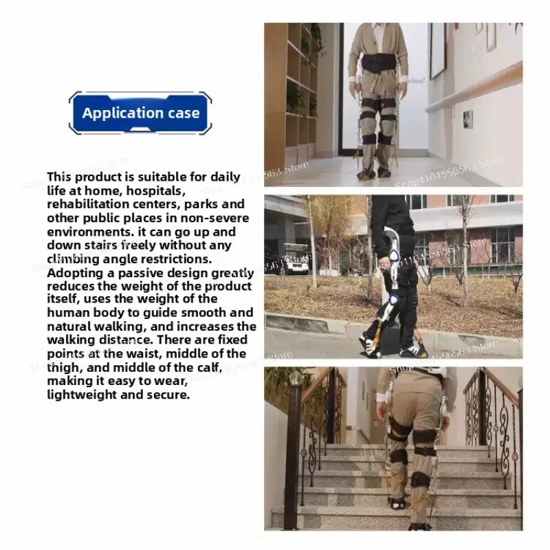 روبوت الهيكل الخارجي للأطراف السفلية الكهربائية - الأشخاص ذوي الإعاقة، وتدريبات إعادة التأهيل المنزلي والمساعدة في المشي