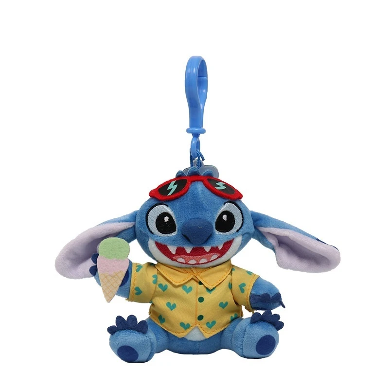 Cute Lilo & Stitch Series Stitch Angle Keychain Soft Plush Toy Cartoon Backpack Pendant Decoration Children'S Toy High Quality