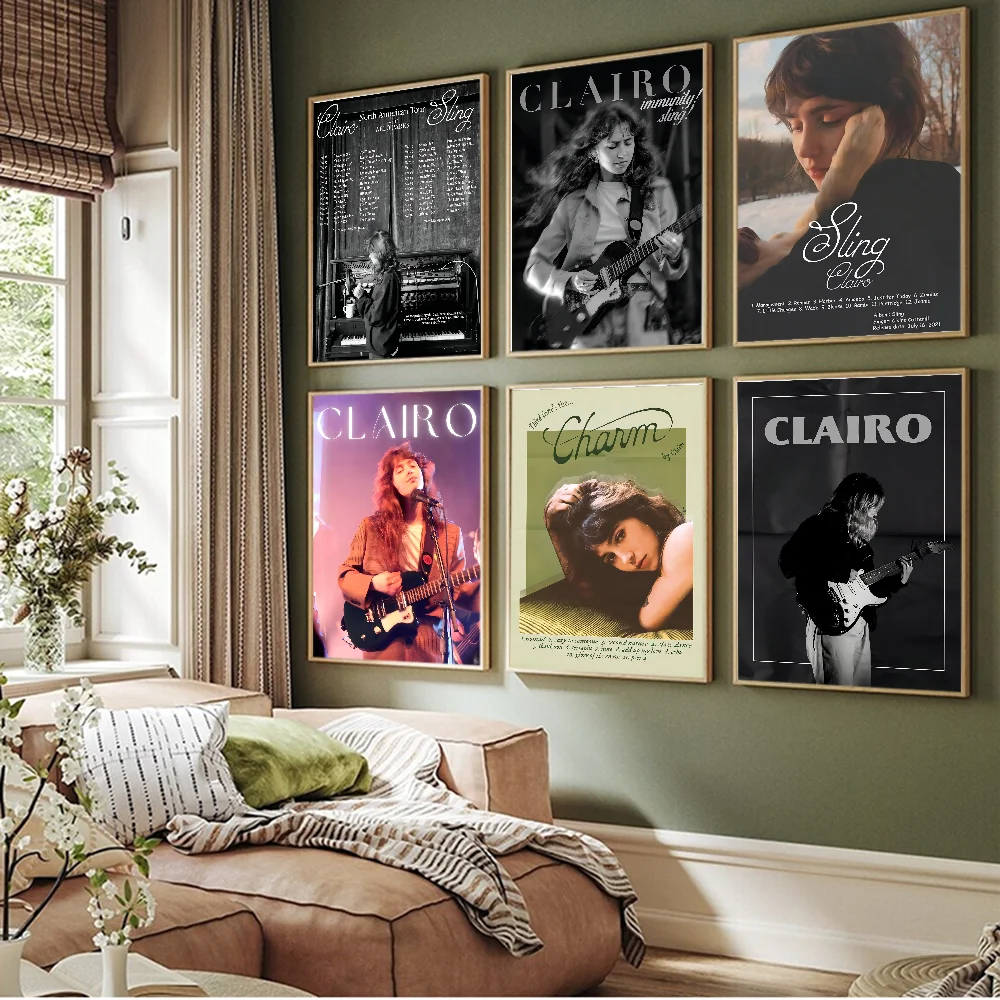 Singer C-Clairo Charm Classic Vintage Posters Decoracion Painting Wall Art White Kraft Paper Kawaii Room Decor