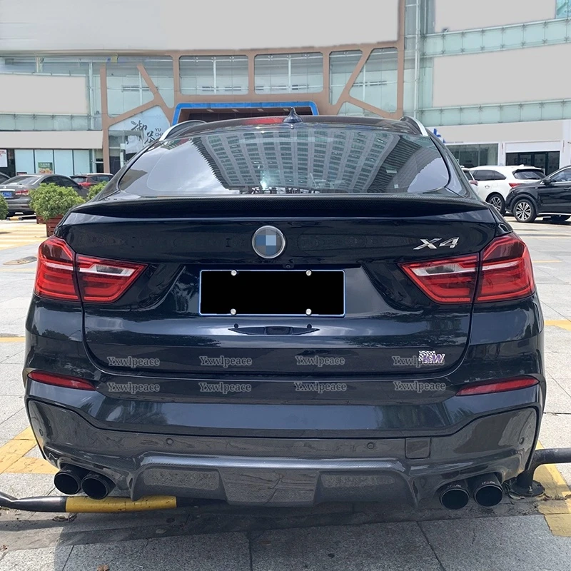 For Bmw F26 X4 Spoiler  2015 2016 2017 2018 ABS Material P Style Rear Trunk Lip Spoiler Car Accessories
