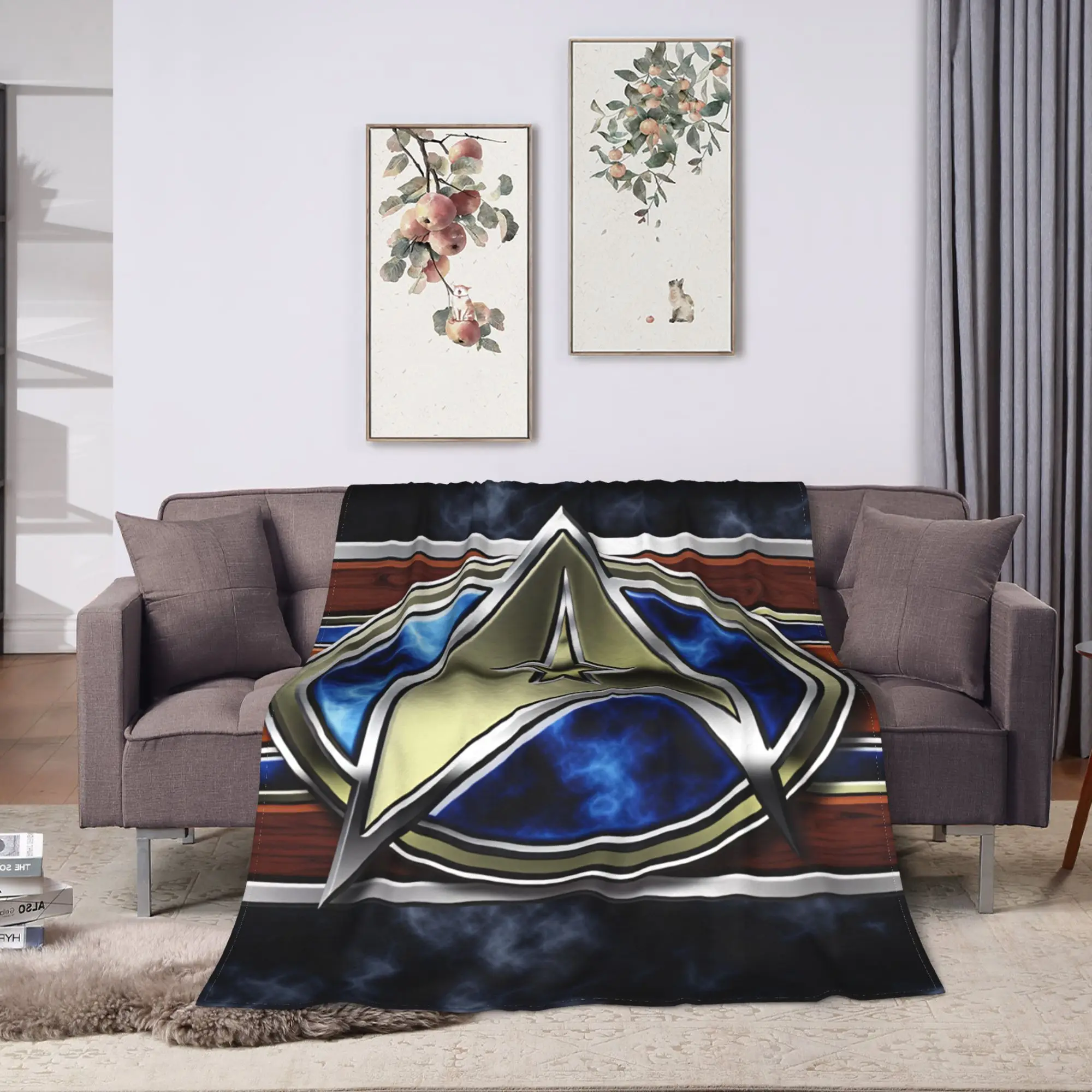 S-Star T-Trek Ship Movie  Super Warm Blanket  Airplane Travel Plush Throw Blanket Couch Chair Flannel Bedspread Sofa Bed Cover
